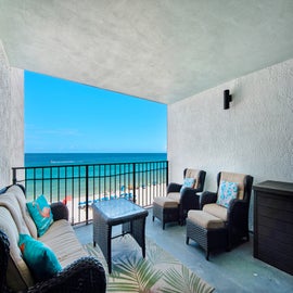 Stunning gulf views from your covered balcony