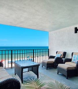 Stunning gulf views from your covered balcony