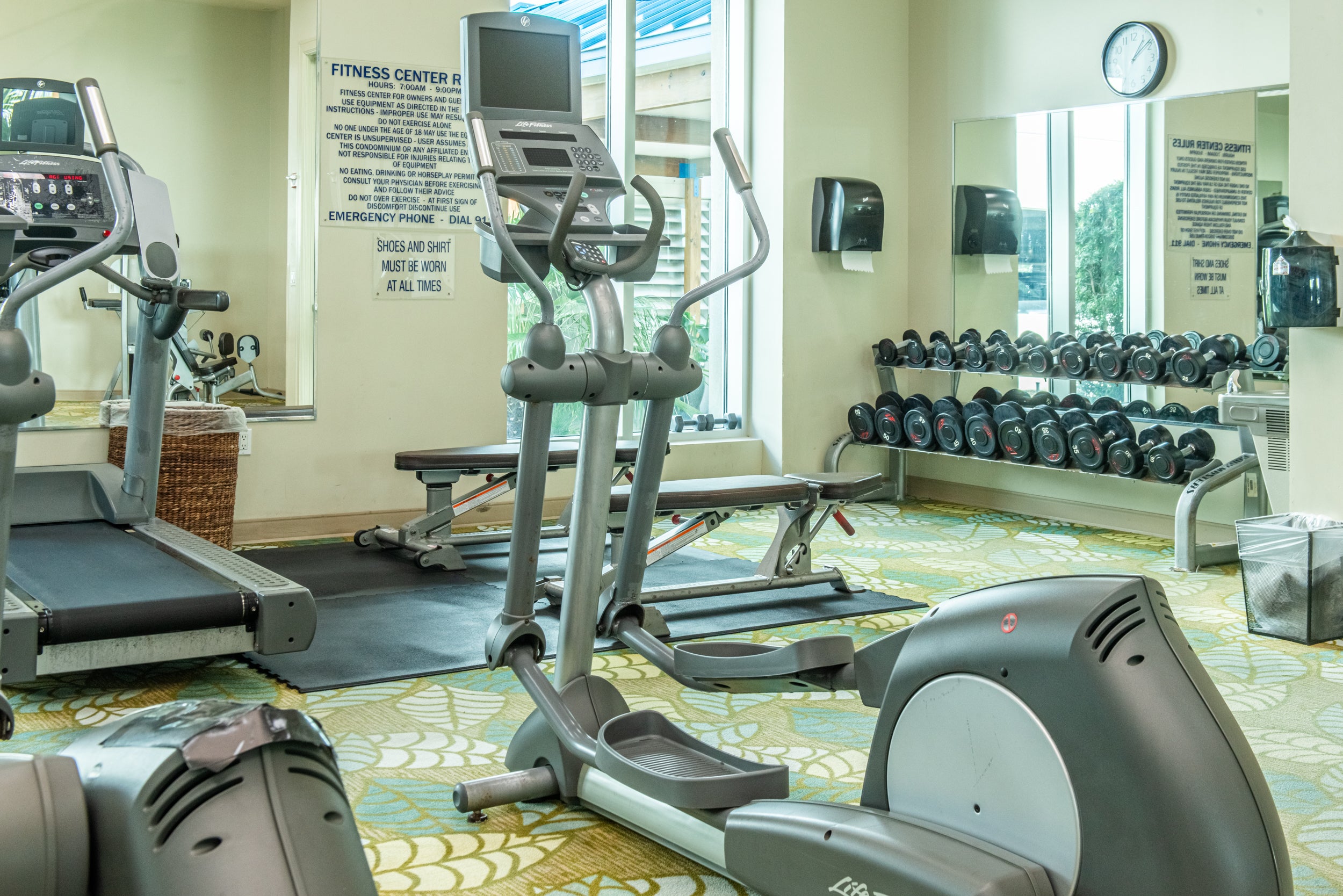 Free Weight area in Fitness Center 