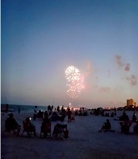 Watch weekly fireworks directly from Southbay's beach 