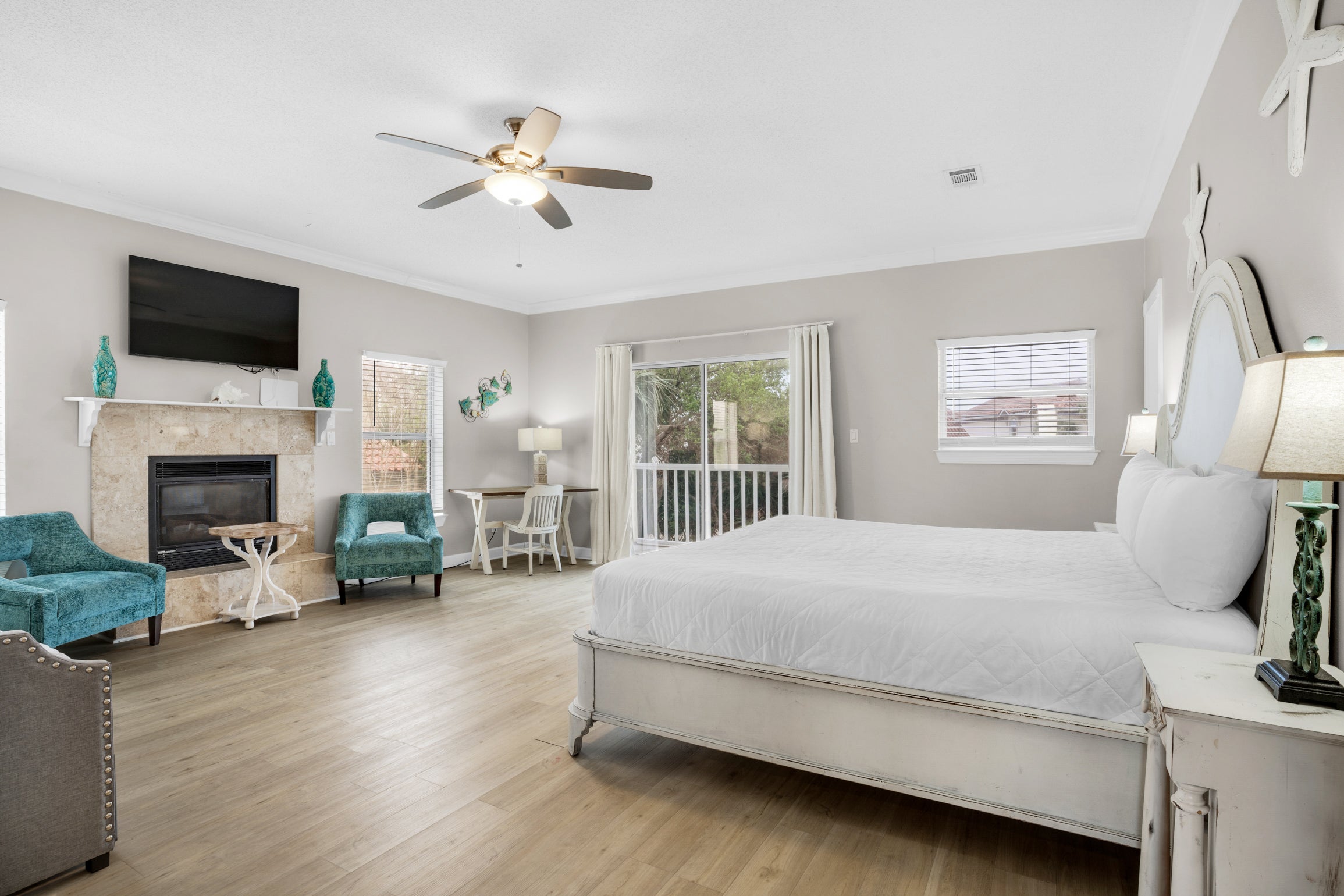 Spacious Master bedroom with king bed