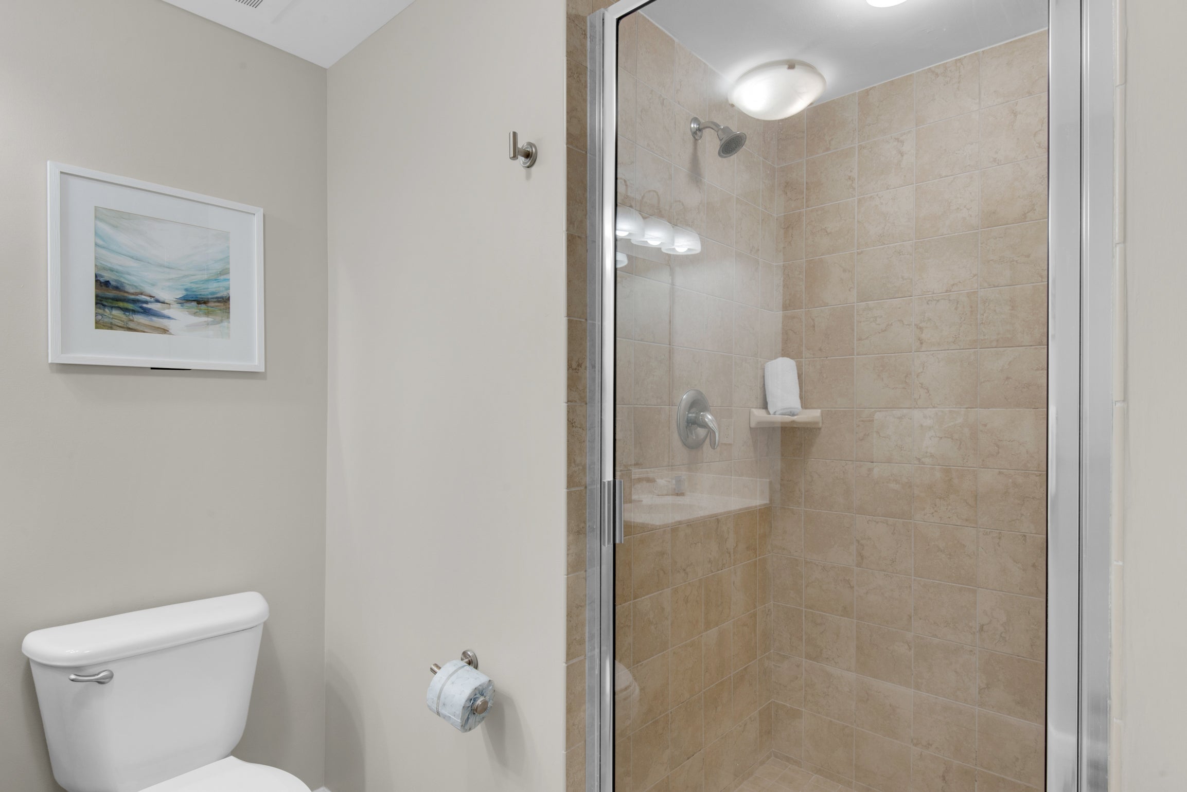Guest bathroom with shower