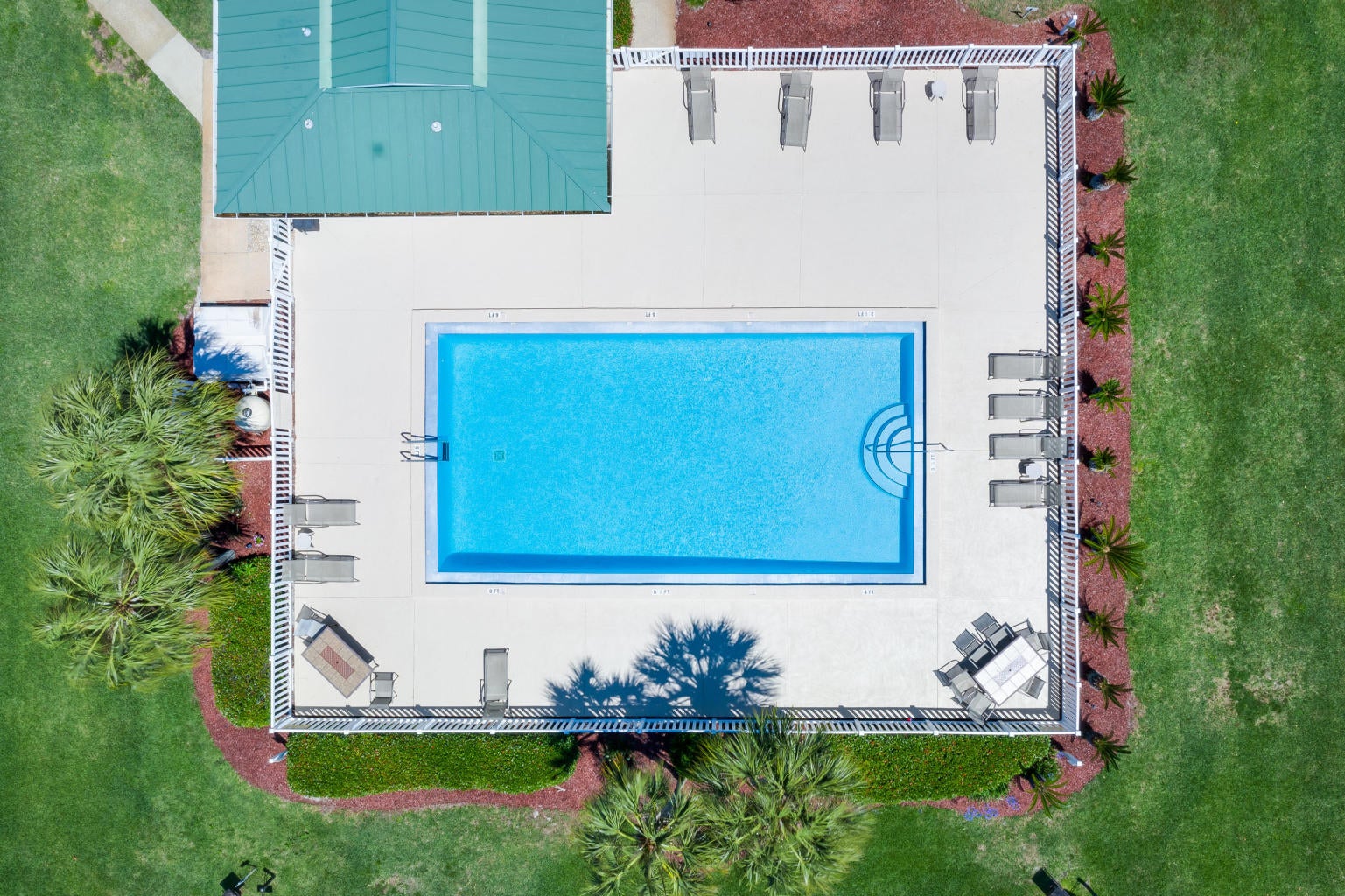 Ariel view of the pool