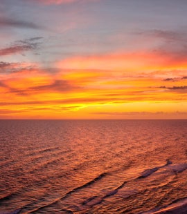 See amazing sunsets like this from your balcony