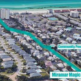 Miramar Magic Beach Access Map