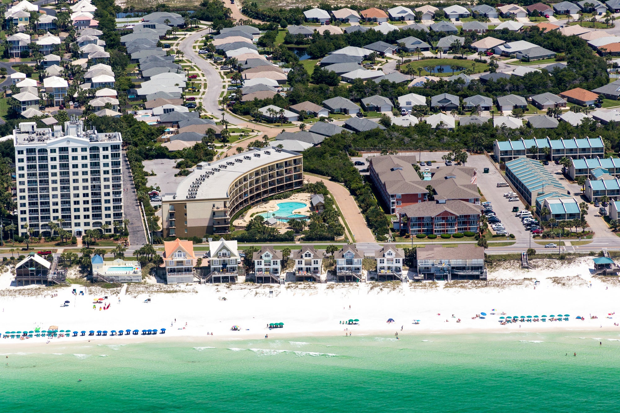 Aerial view of Beach Resort