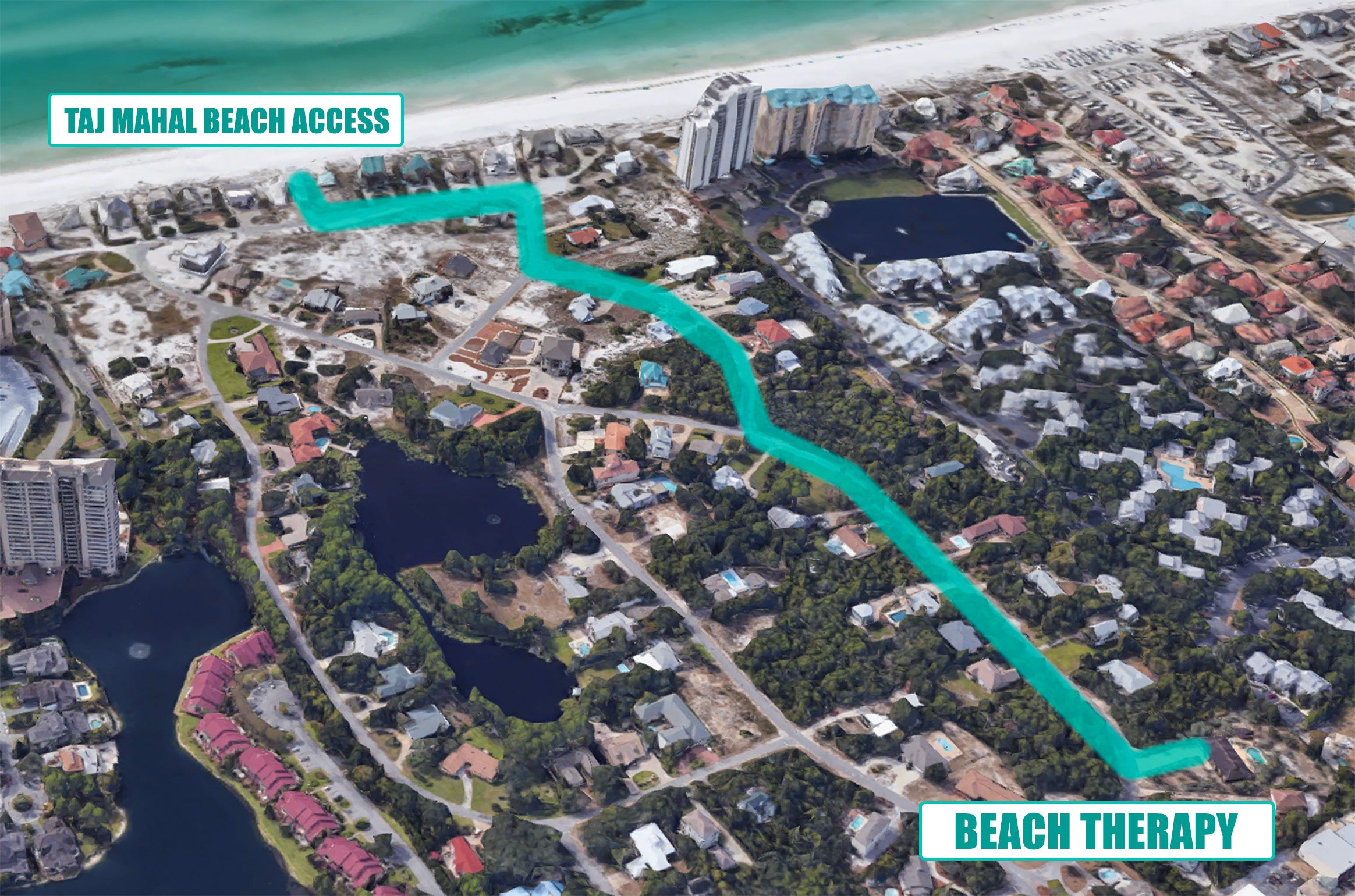 Beach Therapy Beach Access Map