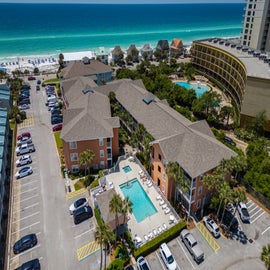 Aerial Shot of Gulfview Condominiums.. so close to the beach!