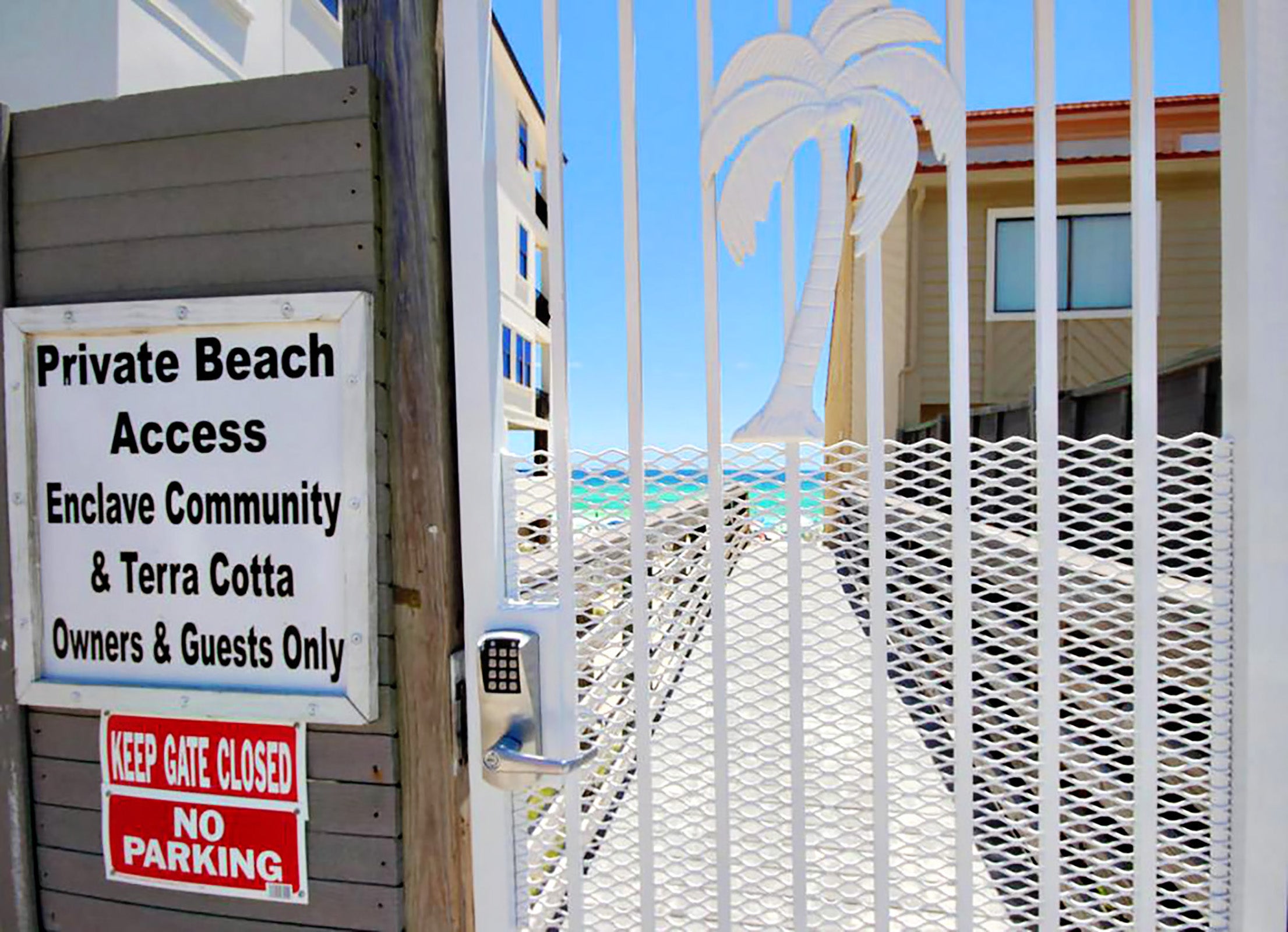 Private beach access