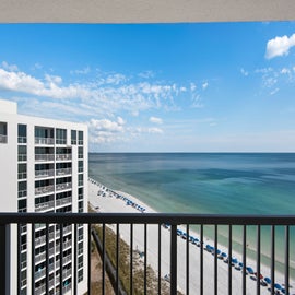 Shoreline Towers 2115 balcony ivews