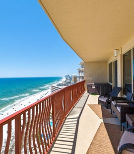 Huge 43 x 8 Foot Beach Front Balcony