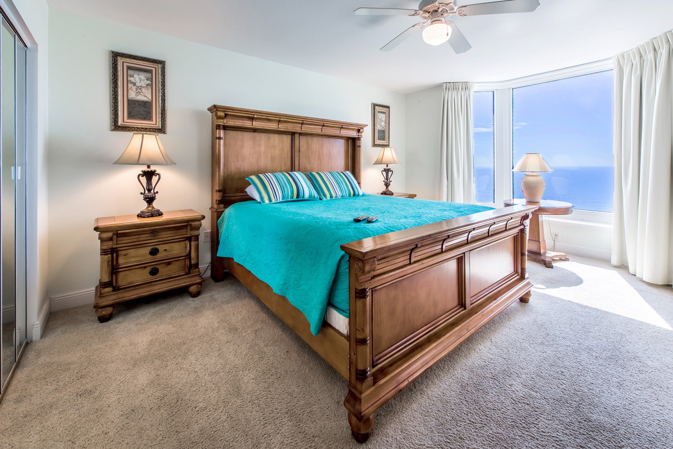 Majestic furnishings in Master w/king bed and view
