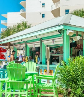 On site beach side cafe 