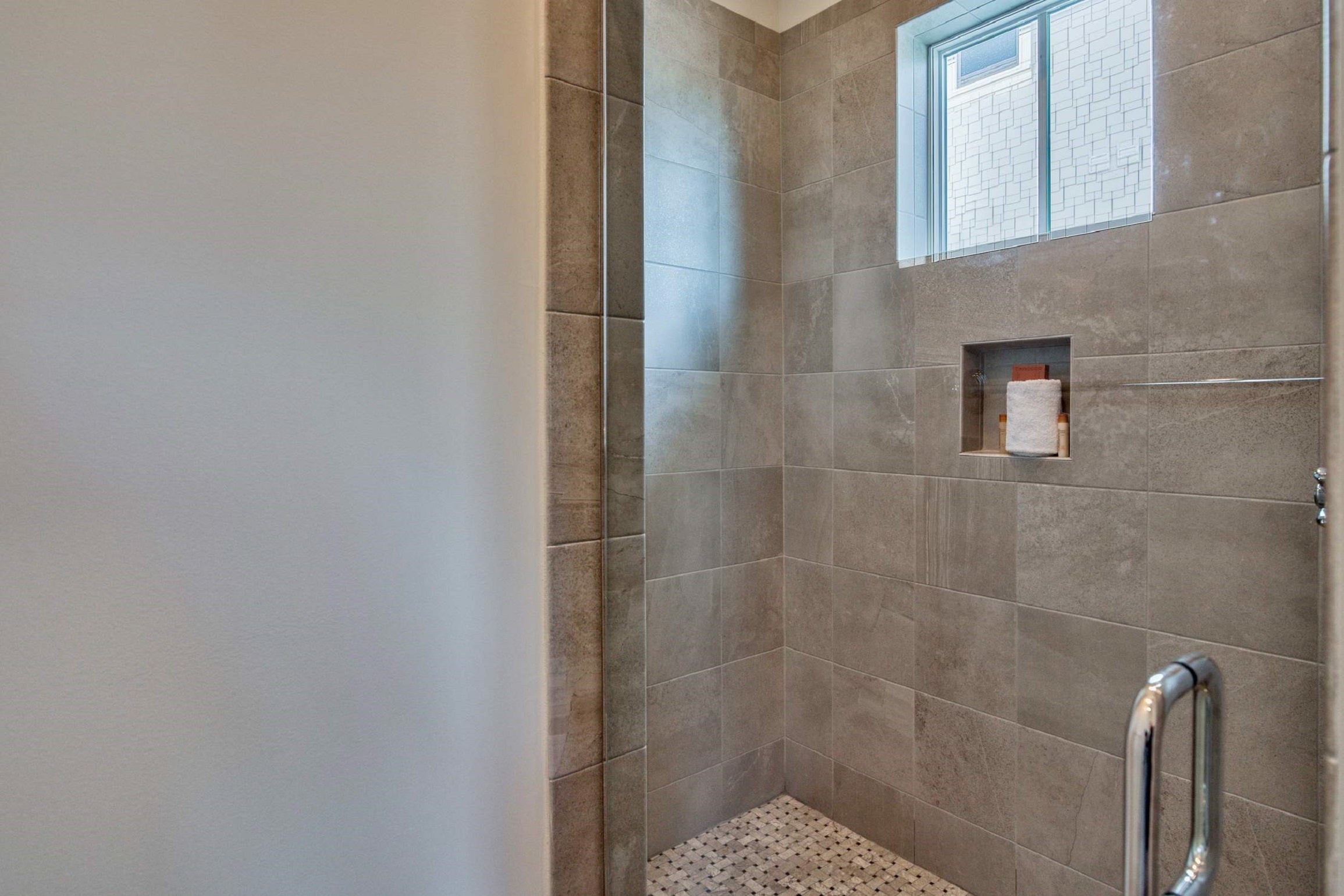 Master Bath features a Walk in Shower