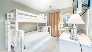 Bunk room with pull out bed