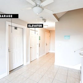 Garage access and elevator