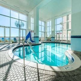 Gulf view from the indoor pool