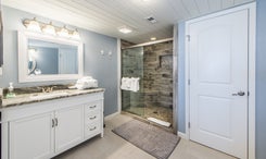 Master Bath with Granite and Walk in Shower