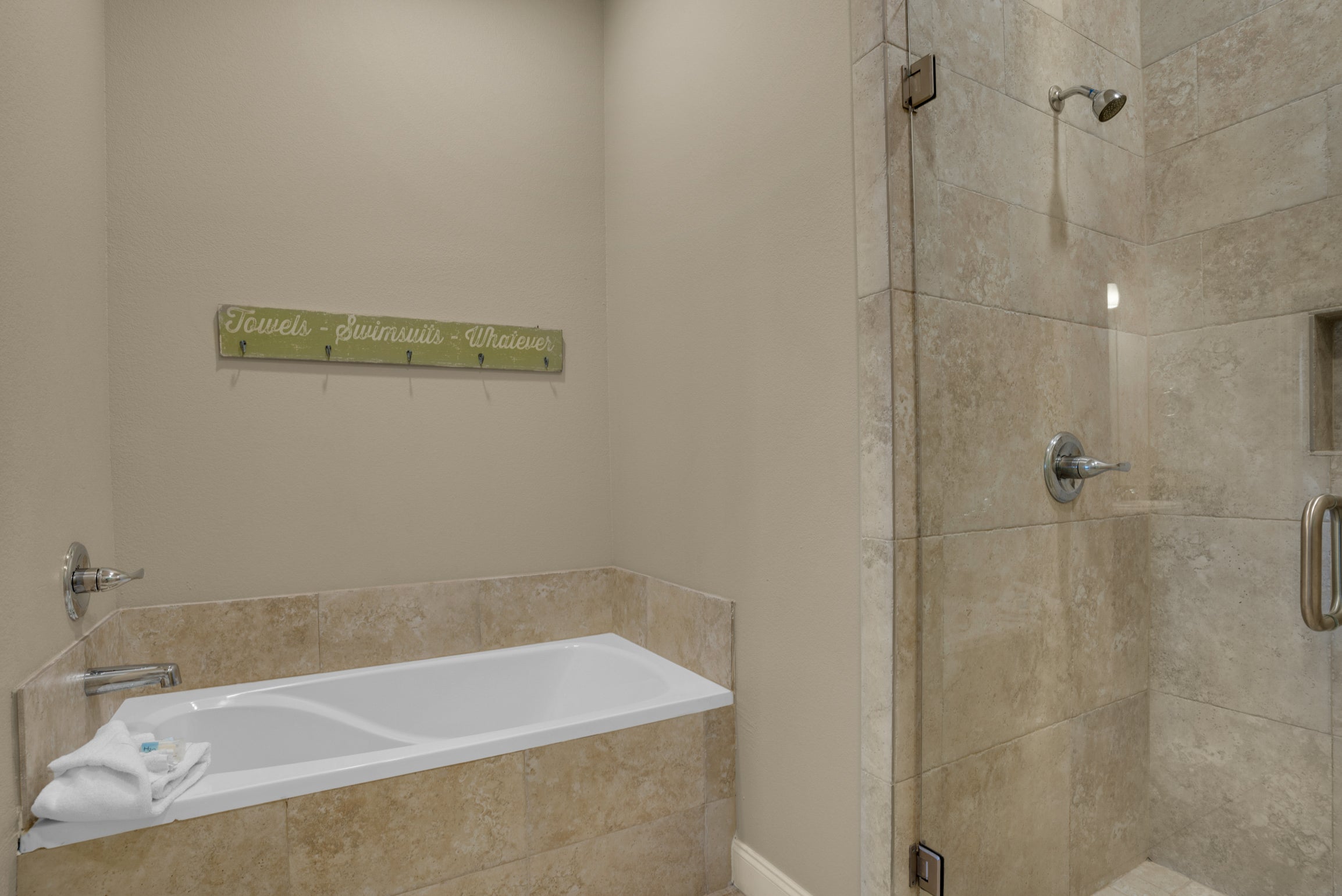 Master tub and shower