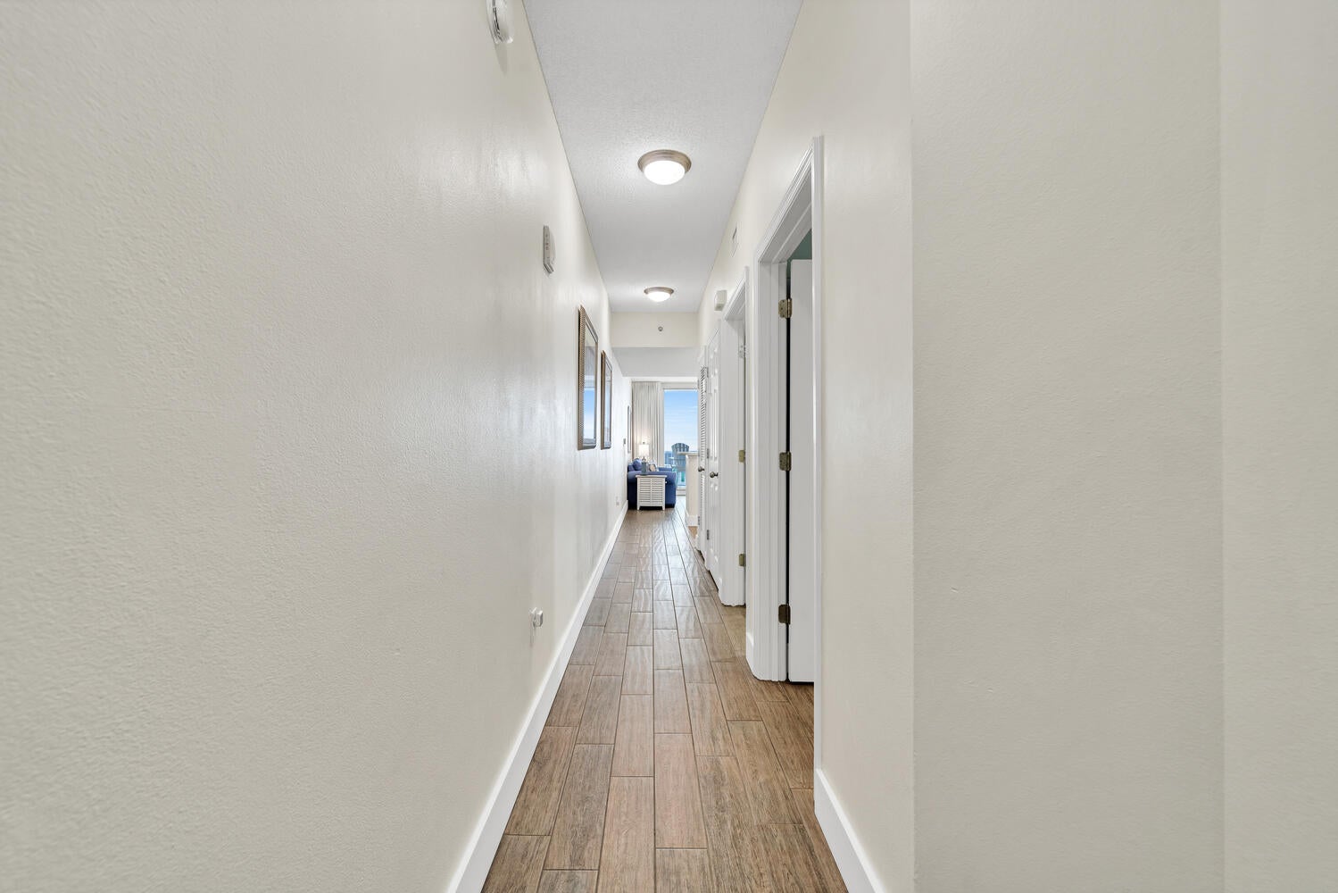 Hallway to guest rooms