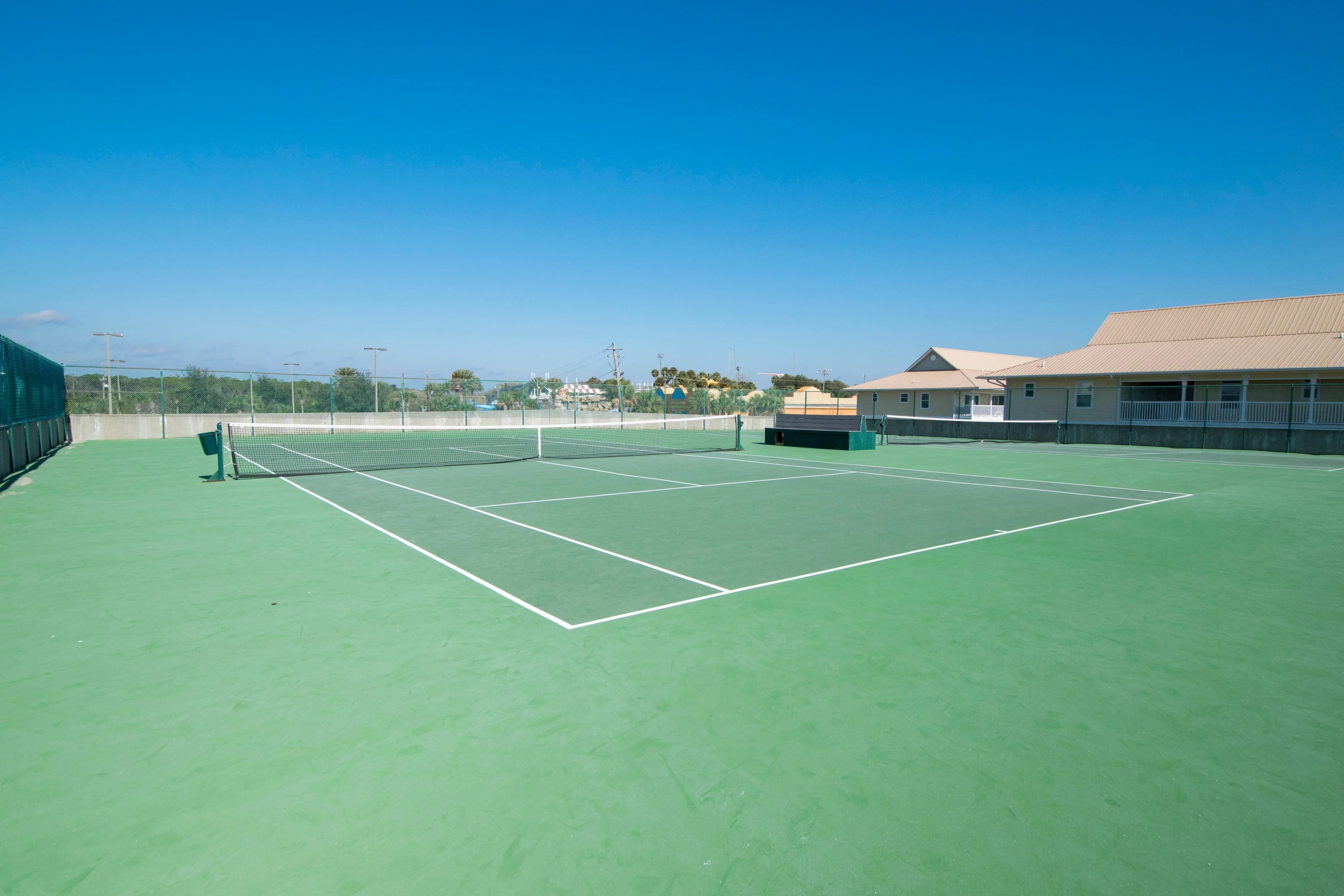 Tennis Courts and Pelican Beach 