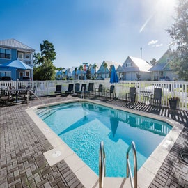 Sparkling community pool