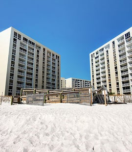 Shoreline Towers from the beach