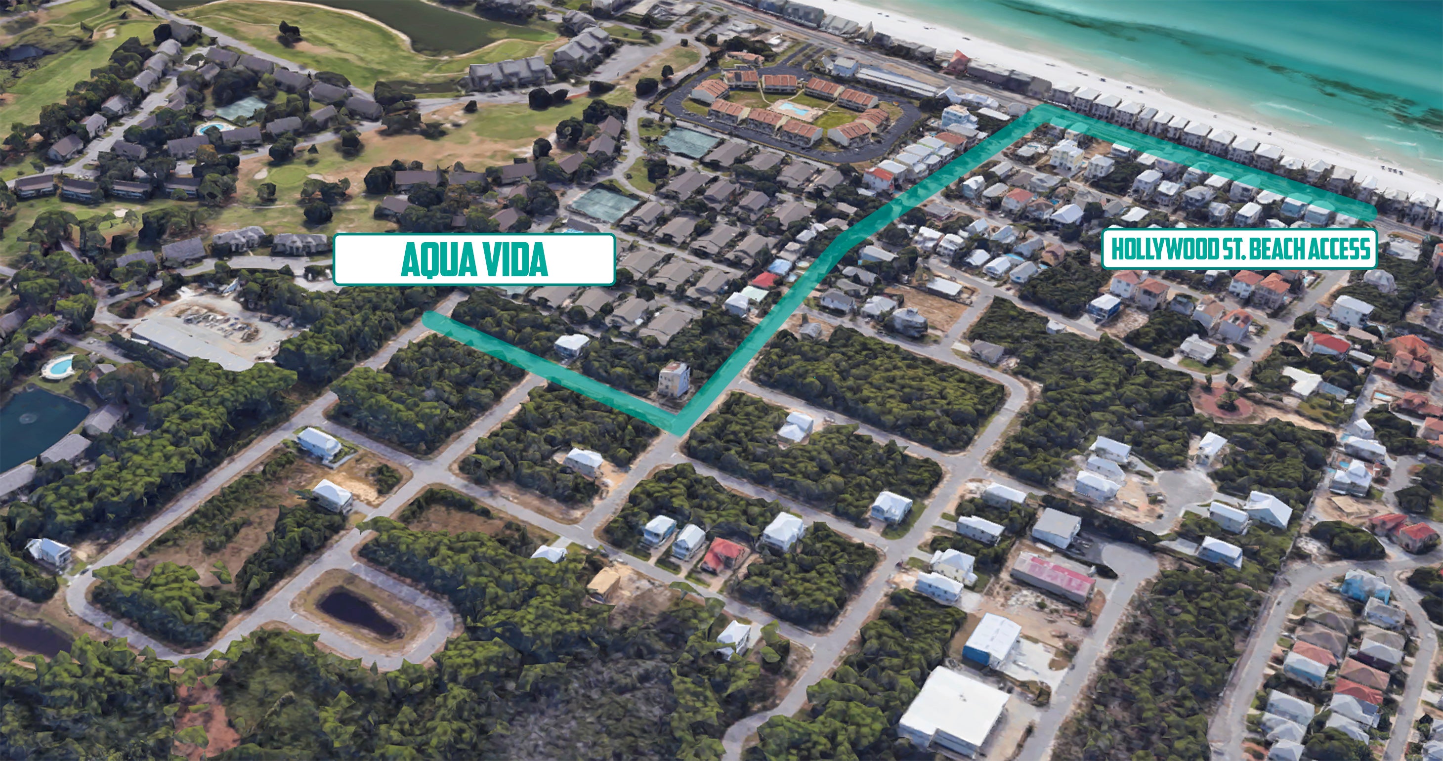 Aqua Vida Beach Access Map
