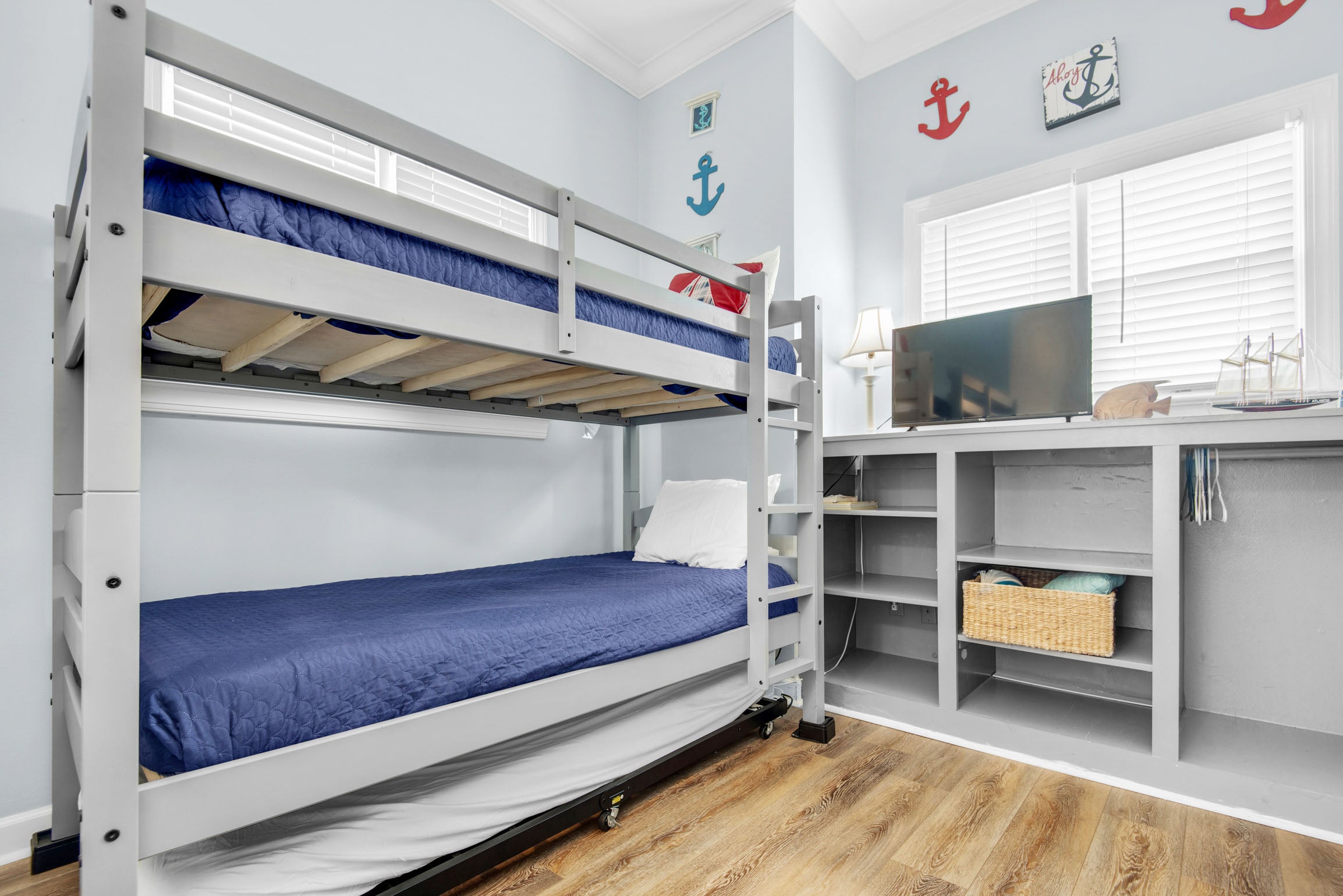 Bunk room with flat screen
