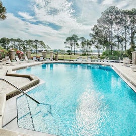 Relax by the neighborhood pool