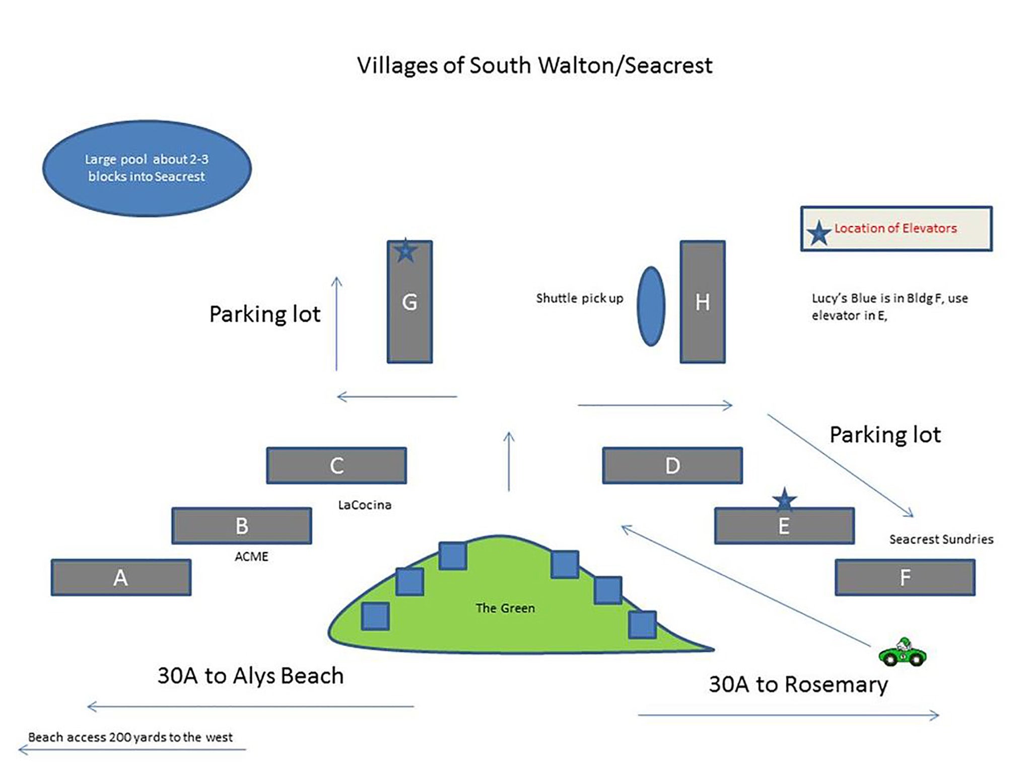 Village of South Walton map 