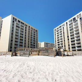 Shoreline Towers from the beach 