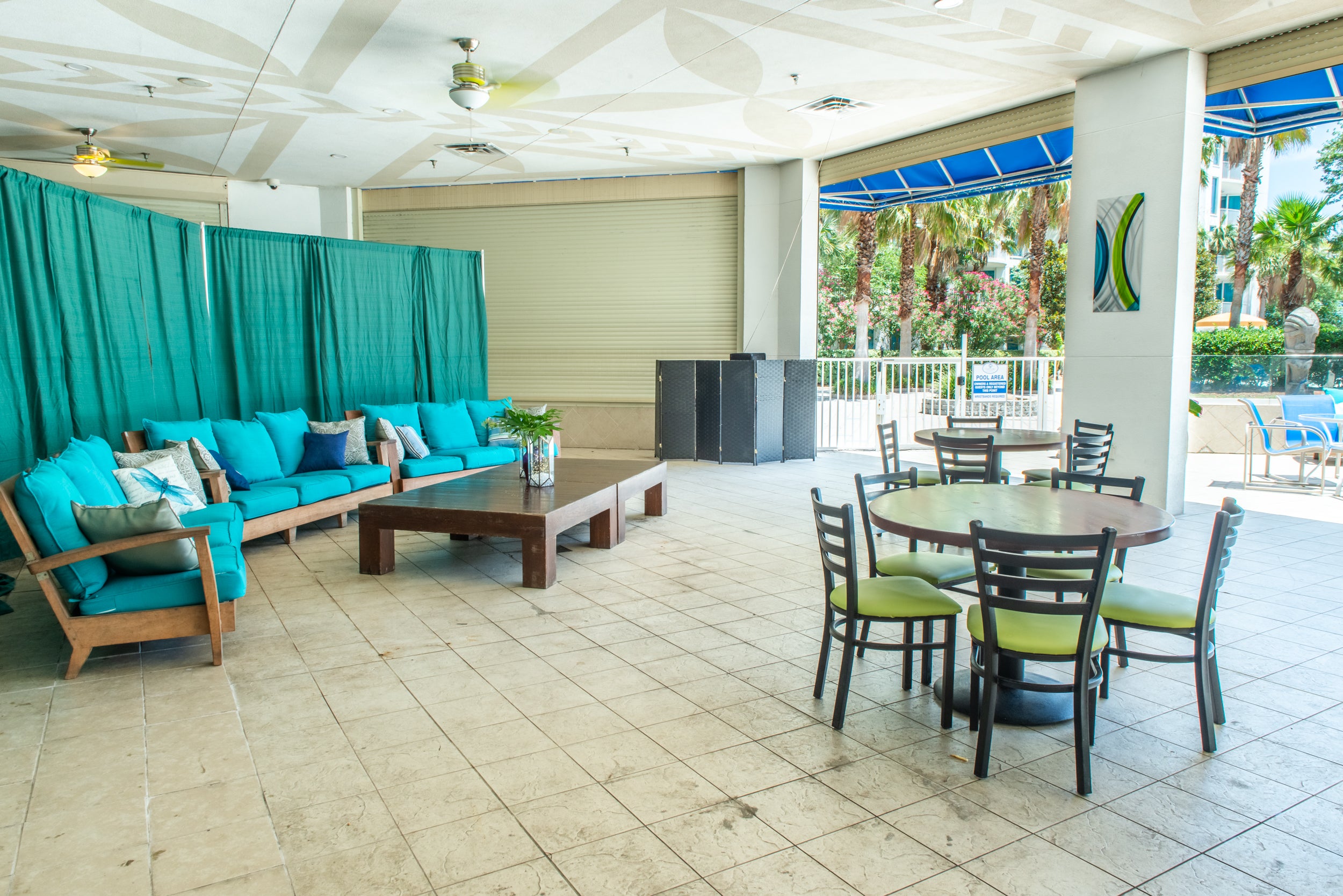 Updated Poolside Bar Area
