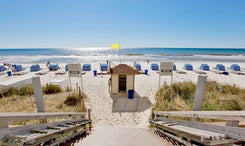 Beach access at the Tidewater