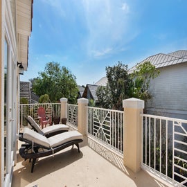 Soak up the sun on the balcony