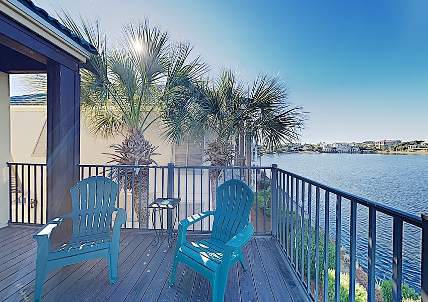 Enjoy the lake views from the deck