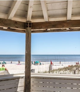 Enjoy your morning cup of coffee overlooking the Gulf from Southbay's gazebo 