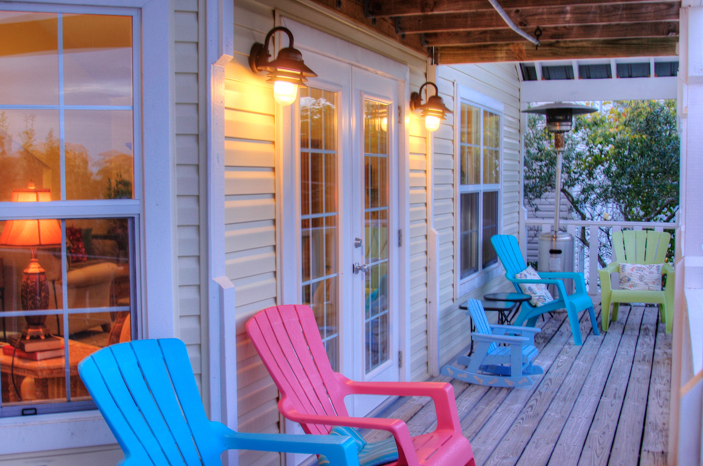 Imagine yourself on this side porch