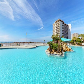 Lagoon Pool is Gulf Front 