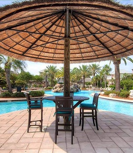 Relax at Villages of Crystal Beach Lagoon Pool 
