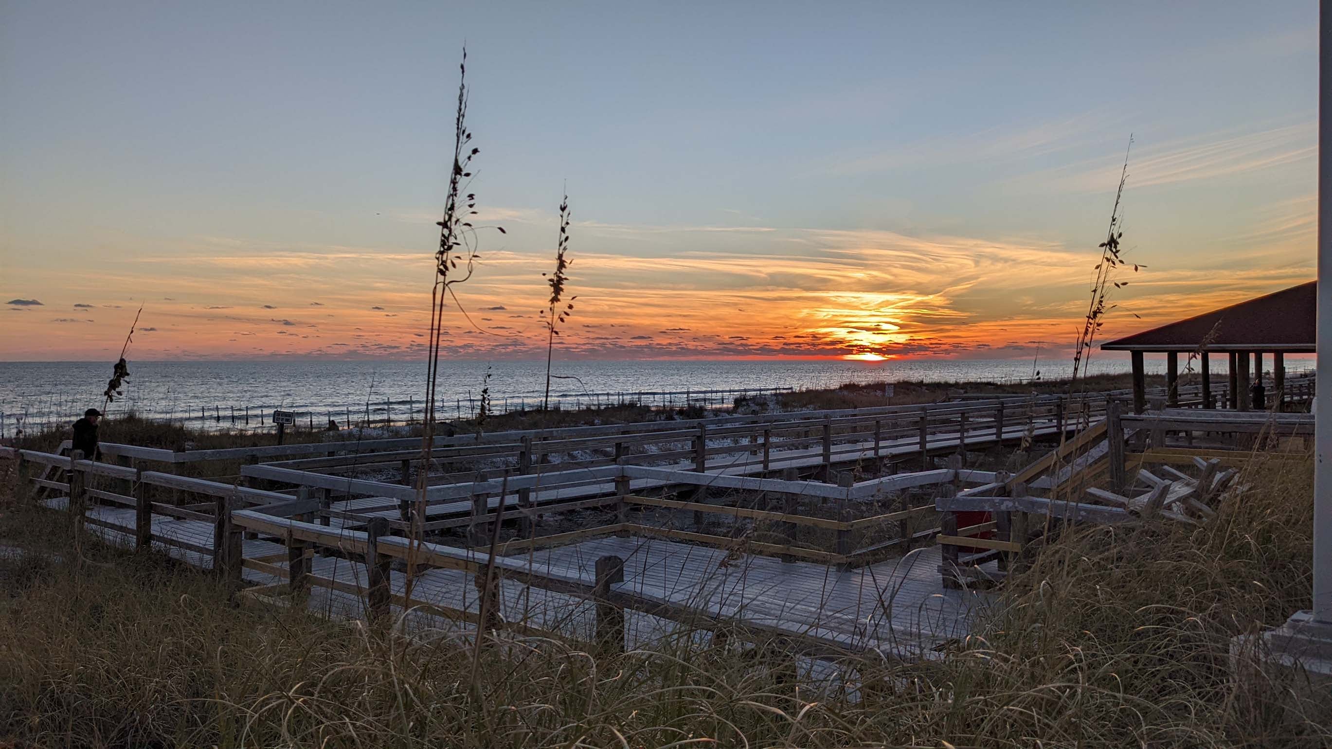 Winter Sunset from James Lee Beach