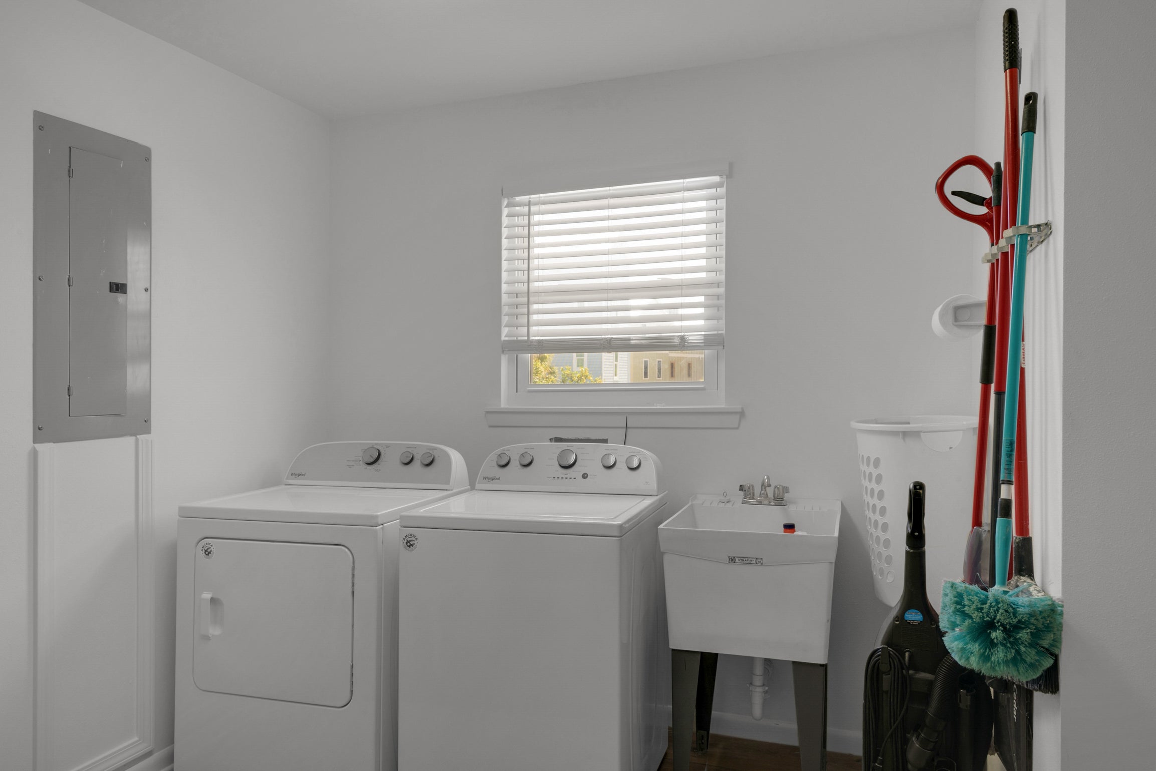Laundry Room with Washer/Dryer and Sink
