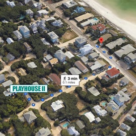 It's just a short walk to beach access on 30A
