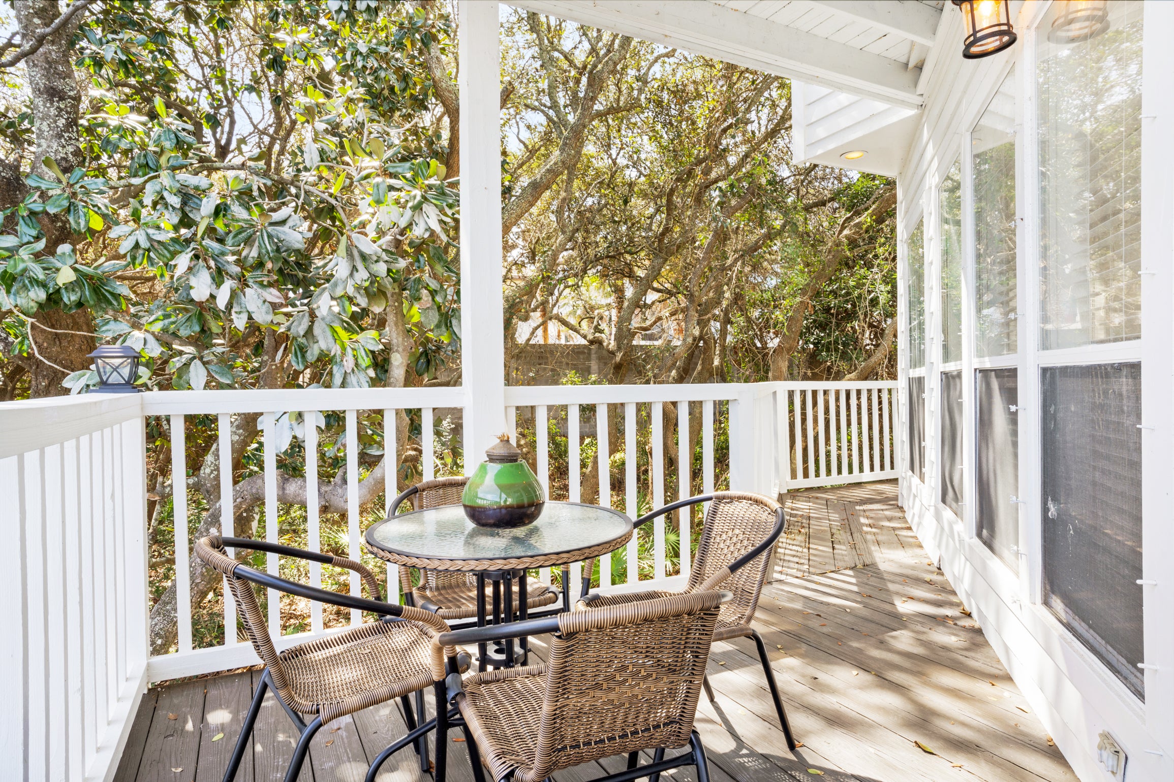 Enjoy the peaceful back porch