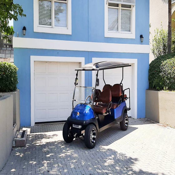 Blue Pelican golf cart