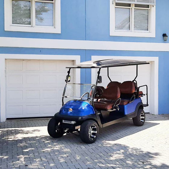 Blue Pelican golf cart