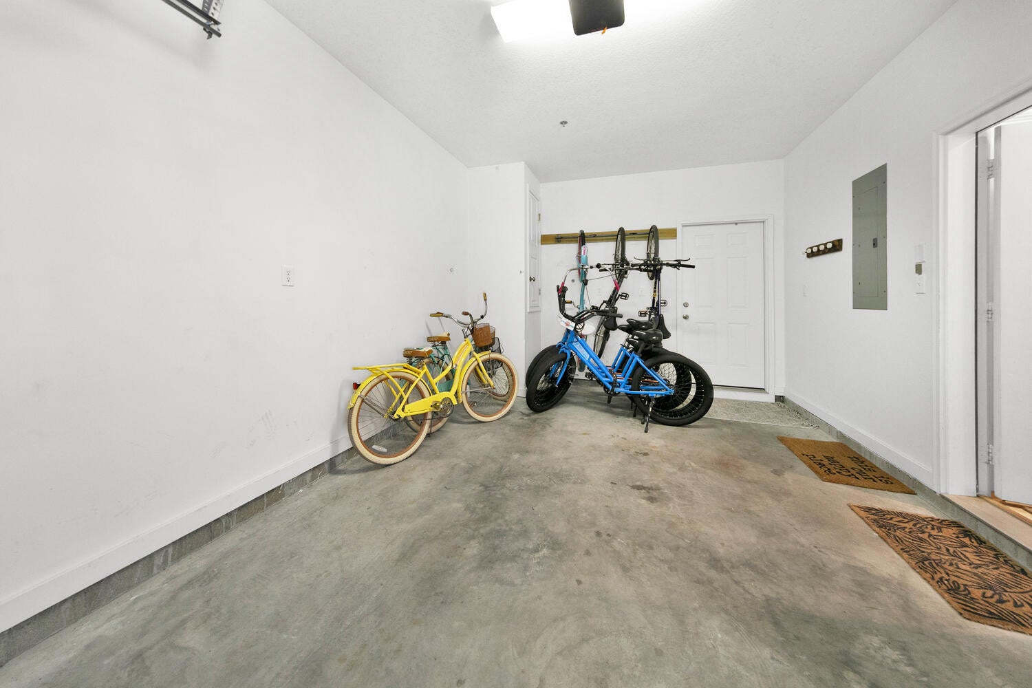 Bikes in the garage