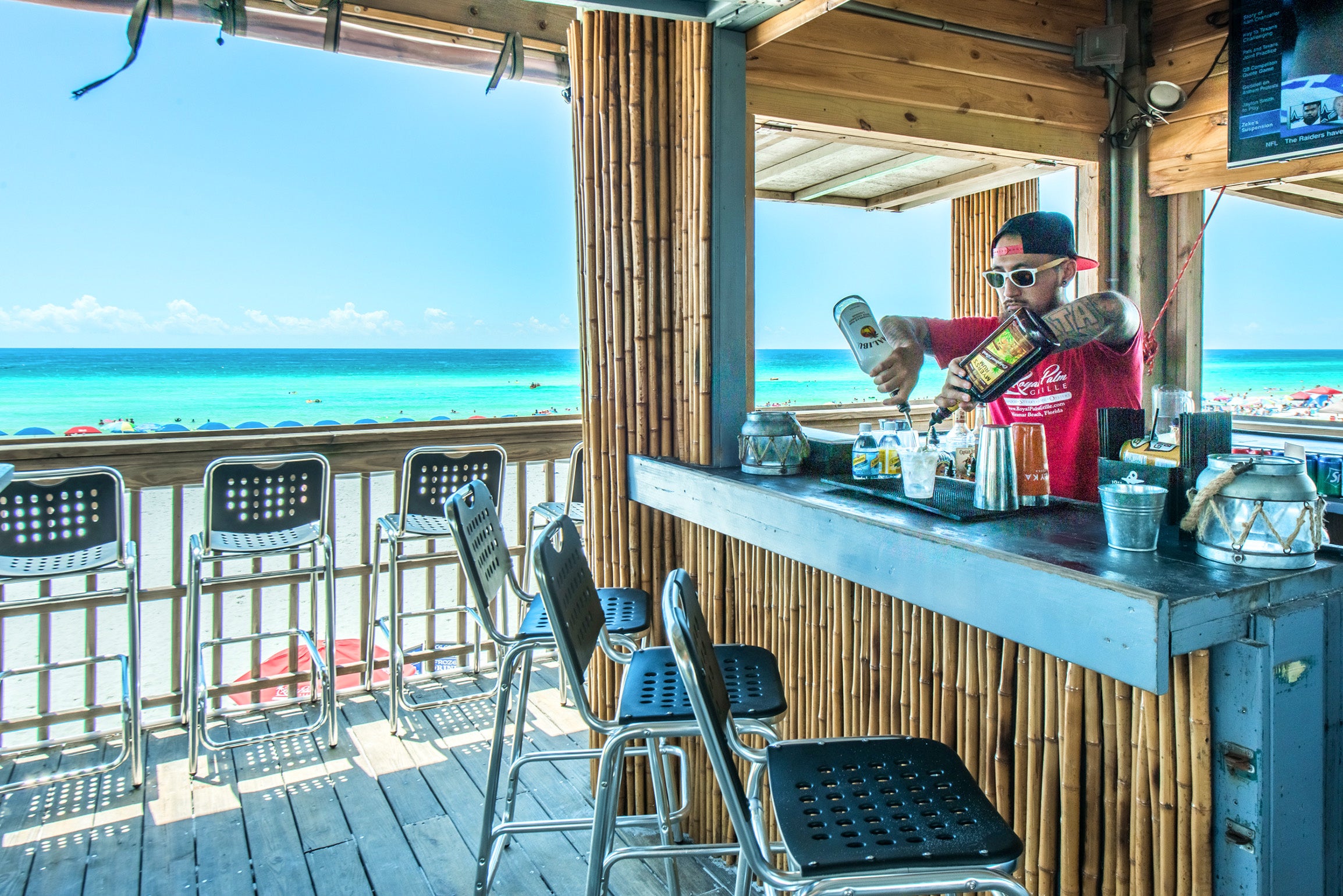 Gulf side beach bar