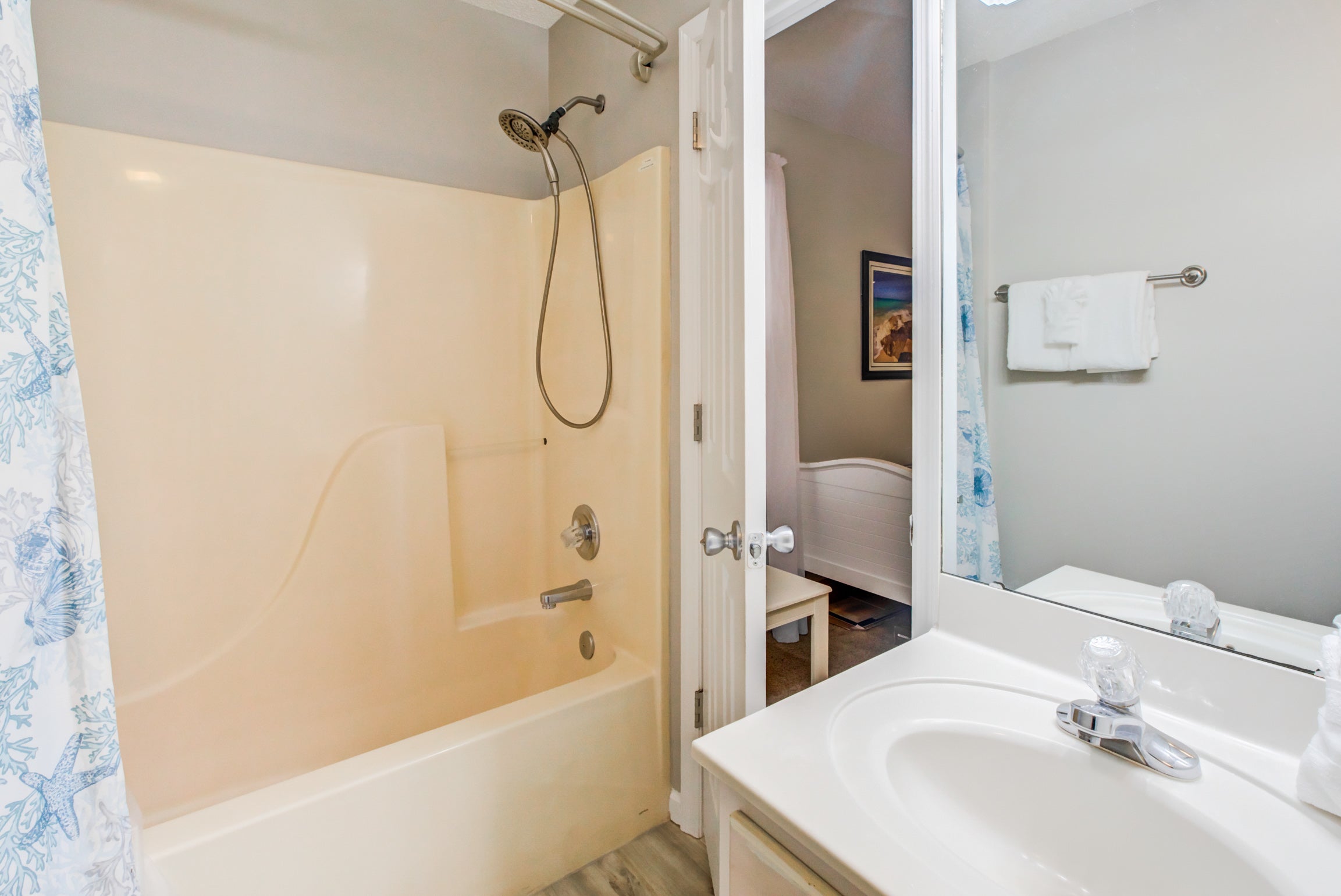 Full Guest bath with shower-tub combo