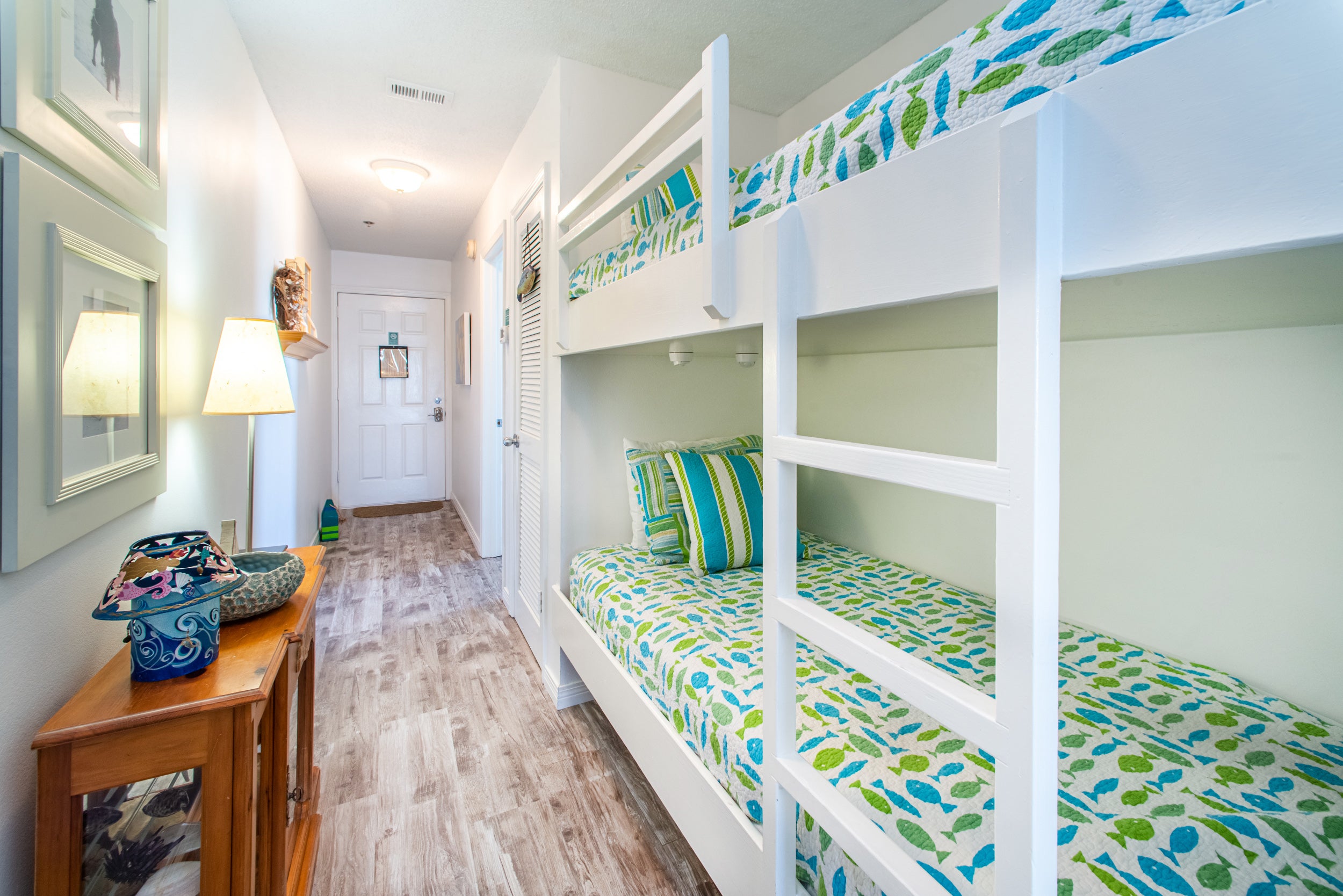 Bunk beds in the main hall